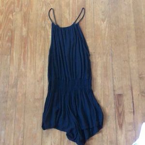 Black brandy Melville halter romper
